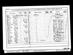 Alfred Axworthy in the 1901 British Census